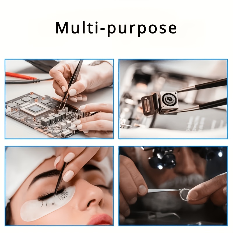 10Pcs ESD Anti‑Static Tweezers - Electronics Repair Parts 评论和价格